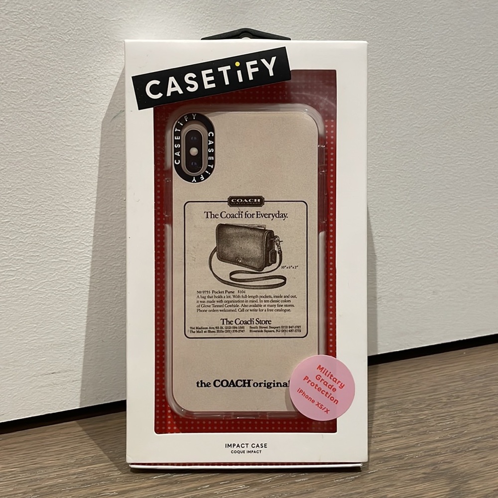 Coach X Casetify iPhone XS X case
